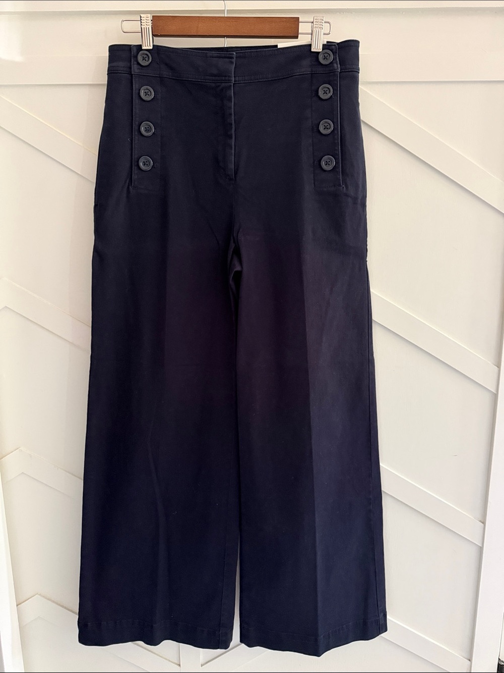 Wide leg high rise pant